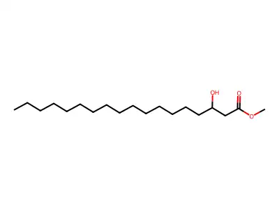 Methyl 3-hydroxyoctadecanoate structure