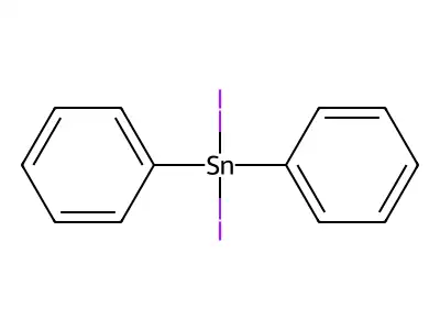 Diiodo(diphenyl)stannane structure