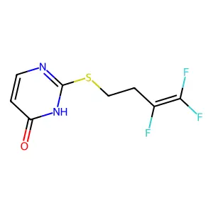 2-[(3,4,4-trifluoro-3-butenyl)sulfanyl]-4(3H)-pyrimidinone structure