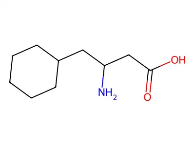 3-Amino-4-cyclohexylbutanoic acid structure