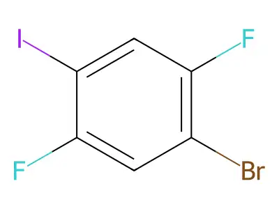 4-Bromo-2,5-difluoroiodobenzene structure