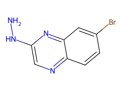 7-Bromo-2-hydrazinylquinoxaline structure