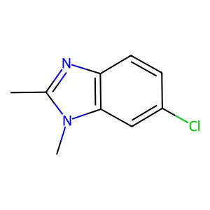 6-chloro-1,2-dimethyl-1H-benzo[d]imidazole structure