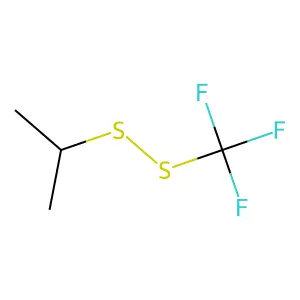 Trifluoromethyl isopropyl disulfide structure
