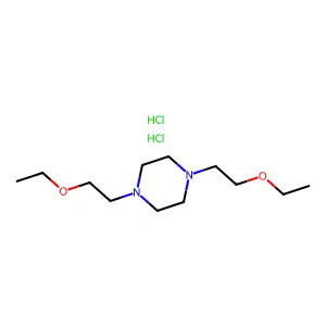 Piperazine, 1,4-bis(2-ethoxyethyl)-, dihydrochloride structure