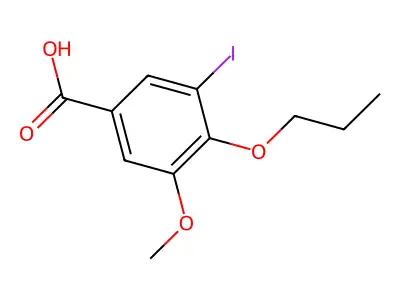 3-Iodo-5-methoxy-4-propoxybenzoic acid structure