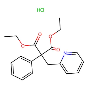 2-(beta,beta-Diethoxycarbonylphenethyl)pyridinium chloride structure