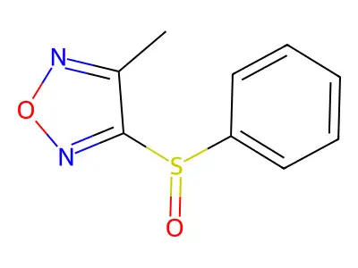 Furazan, methyl(phenylsulfinyl)- structure