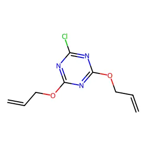 2,4-Bis(allyloxy)-6-chloro-1,3,5-triazine structure