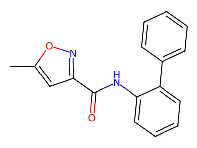 3-Isoxazolecarboxamide, N-(1,1'-biphenyl)-2-yl-5-methyl- structure