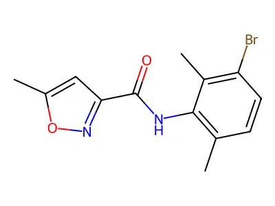 N-(3-Bromo-2,6-dimethylphenyl)-5-methyl-1,2-oxazole-3-carboxamide structure