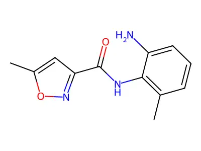 N-(2-Amino-6-methylphenyl)-5-methyl-1,2-oxazole-3-carboxamide structure