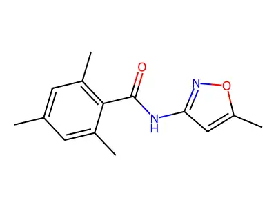 Benzamide, N-(5-methyl-3-isoxazolyl)-2,4,6-trimethyl- structure