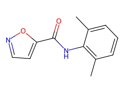 5-Isoxazolecarboxamide, N-(2,6-dimethylphenyl)- structure