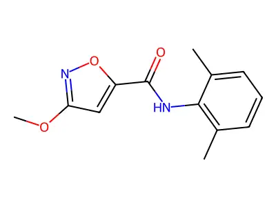 5-Isoxazolecarboxamide, N-(2,6-dimethylphenyl)-3-methoxy- structure