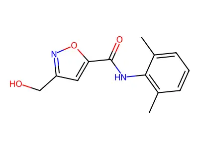 5-Isoxazolecarboxamide, N-(2,6-dimethylphenyl)-3-(hydroxymethyl)- structure