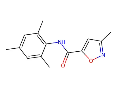 5-Isoxazolecarboxamide, 3-methyl-N-(2,4,6-trimethylphenyl)- structure