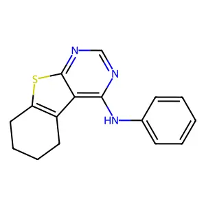 N-phenyl-5,6,7,8-tetrahydro[1]benzothieno[2,3-d]pyrimidin-4-amine structure