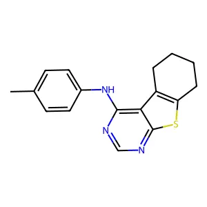 N-(4-methylphenyl)-5,6,7,8-tetrahydro[1]benzothieno[2,3-d]pyrimidin-4-amine structure