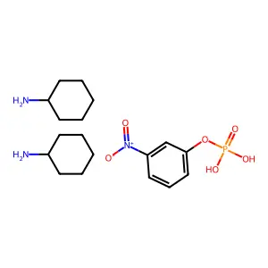 双(环己基铵)4-硝基磷酸盐 structure