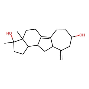 4a-methylene-17-methyl-A-homo-B,19-dinorandrost-9-ene-3,17-diol structure