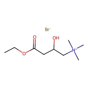 4-Ethoxy-2-hydroxy-N,N,N-trimethyl-4-oxobutan-1-aminium bromide structure