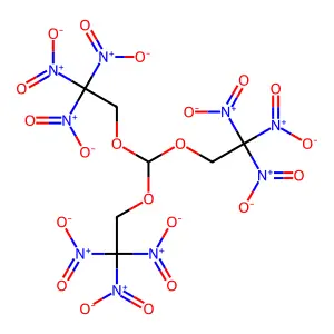 Tris(2,2,2-trinitroethyl)orthoformate structure