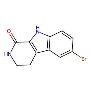6-Bromo-2,3,4,9-tetrahydro-1H-pyrido[3,4-b]indol-1-one structure