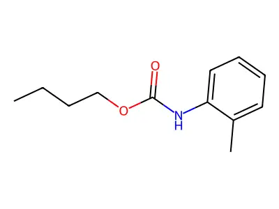 Butyl o-tolylcarbamate structure