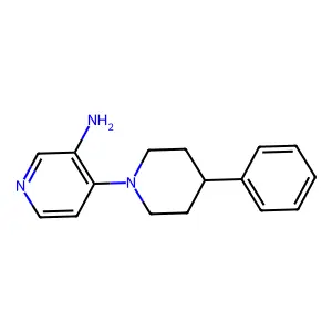 Piperidine, 1-(3-amino-4-pyridyl)-4-phenyl- structure