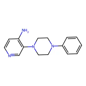 Piperazine, 1-(4-amino-3-pyridyl)-4-phenyl- structure
