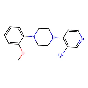 4-(4-(2-Methoxyphenyl)-1-piperazinyl)-3-pyridinamine structure