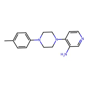 Piperazine, 1-(3-amino-4-pyridyl)-4-(p-tolyl)- structure