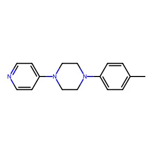 Piperazine, 1-(4-pyridyl)-4-(p-tolyl)- structure