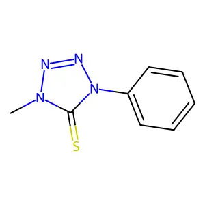 5H-Tetrazole-5-thione, 1,4-dihydro-1-methyl-4-phenyl- structure