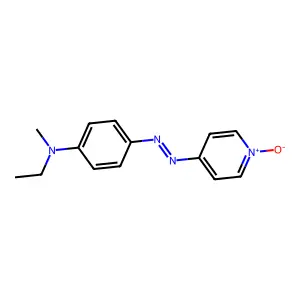 N-ethyl-N-methyl-4-[(1-oxidopyridin-1-ium-4-yl)diazenyl]aniline structure