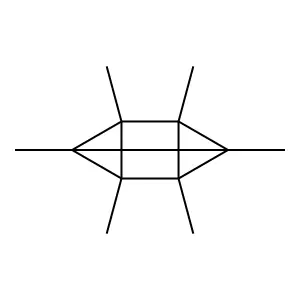Hexamethyltetracyclo(2.2.0(2,6).0(3,5))hexane structure