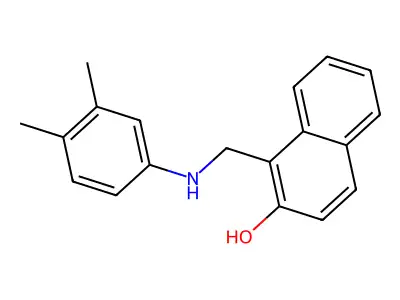 1-(3,4-Xylidinomethyl)-2-naphthol structure