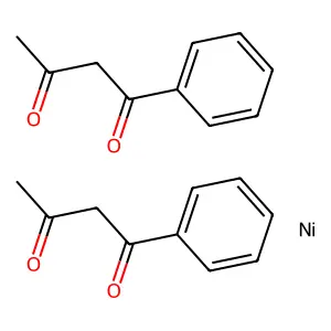 Nickel;bis(1-phenylbutane-1,3-dione) structure