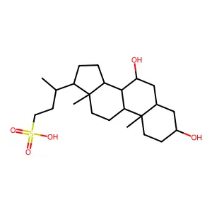 3,7-二羟基-24-去甲胆烷-23-磺酸盐 structure