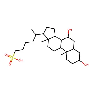 3,7-二羟基-25-高胆烷-25-磺酸盐 structure