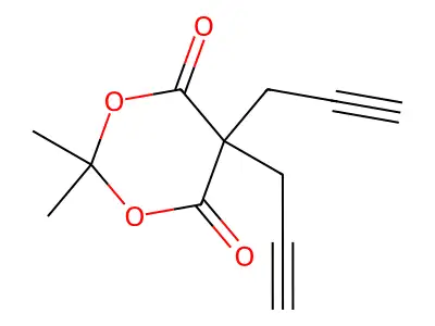 2,2-Dimethyl-5,5-di(prop-2-yn-1-yl)-1,3-dioxane-4,6-dione structure