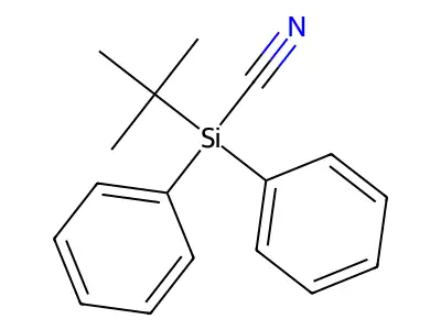 tert-Butyldiphenylsilyl cyanide structure