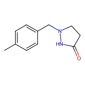1-[(4-Methylphenyl)methyl]pyrazolidin-3-one structure