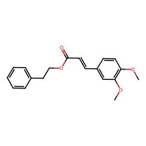 3-(3,4-二甲氧基苯基)丙-2-烯酸2-苯乙酯 structure