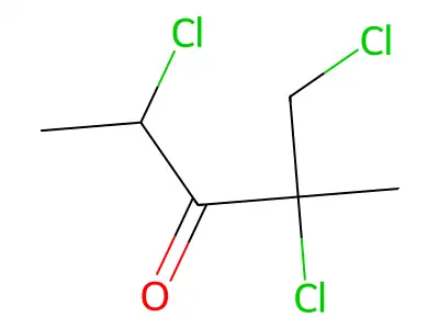 1,2,4-三氯-2-甲基-3-戊酮 structure