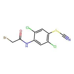 Acetanilide, 2-bromo-2',5'-dichloro-4'-thiocyanato- structure