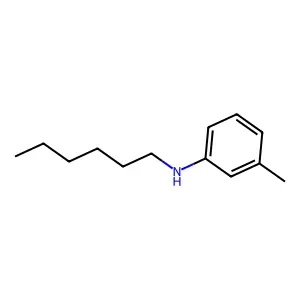 N-hexyl-3-methylaniline structure