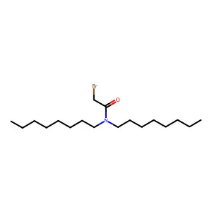 Bromoacetamide, N,N-dioctyl- structure