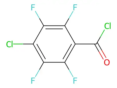 4-Chloro-2,3,5,6-tetrafluorobenzoyl chloride structure